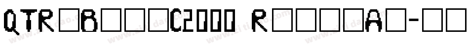 QTRobotic2000 Regular字体转换